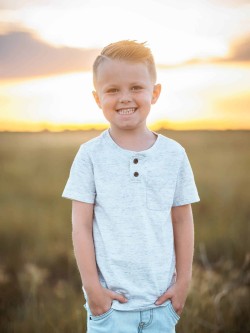 Portrait taken at sunset